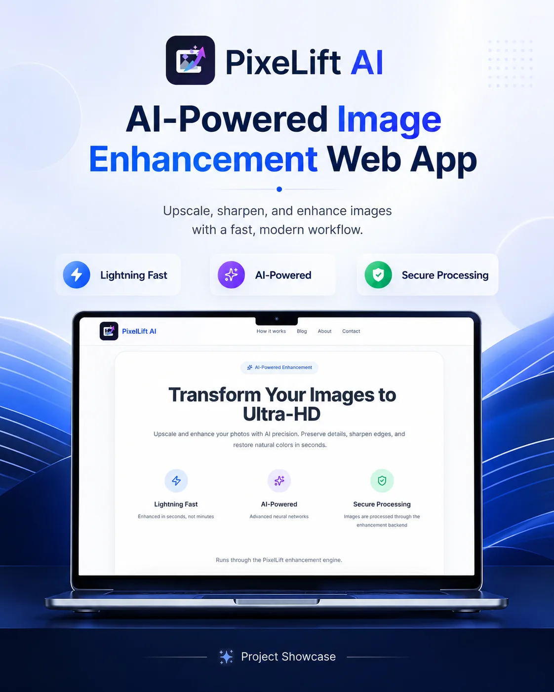 PixelLift AI landing interface preview